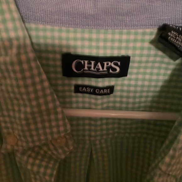 Green and Blue Checked Shirt Dress
